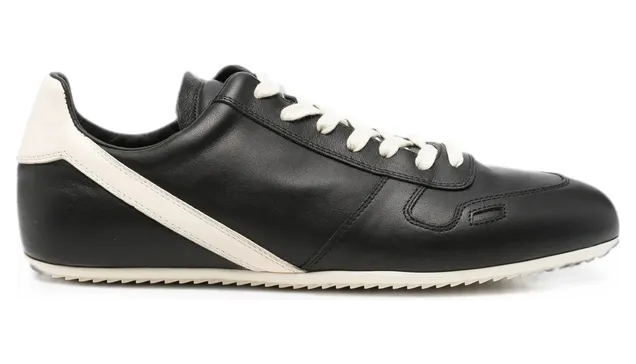 Rick Owens Lace-up Fastening Leather “Black” (RU02F4889 LCO 911)