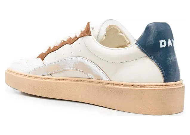 Dsquared2 Distressed Panelled “White/Blue” (SNM0494 01509031 M4293) (2)