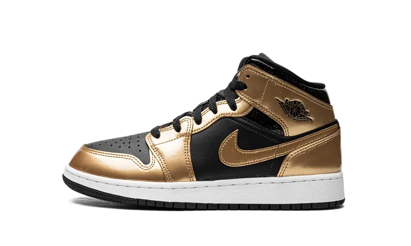 Air Jordan 1 Mid SE GS “Metallic Gold Black” (DR6967-071)