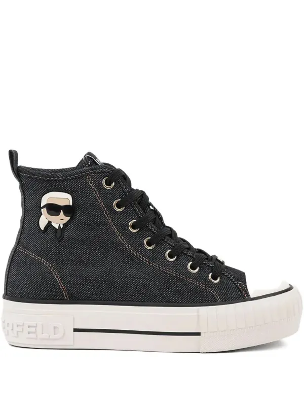 Karl Lagerfeld KAMPUS MAX NFT sneakers with plateauzool – Blue (KL60444DDAA)