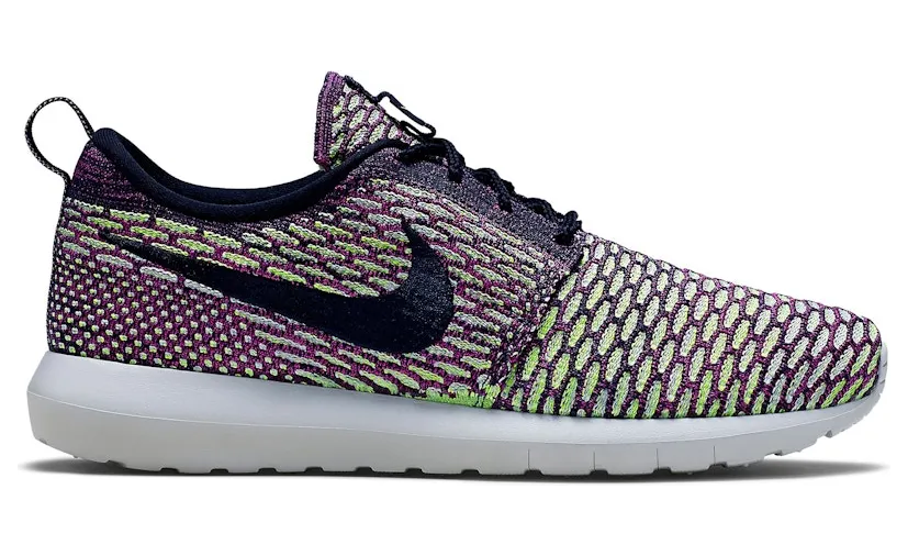 Nike Roshe One NM Flyknit Dark Obsidian Fuchsia Flash