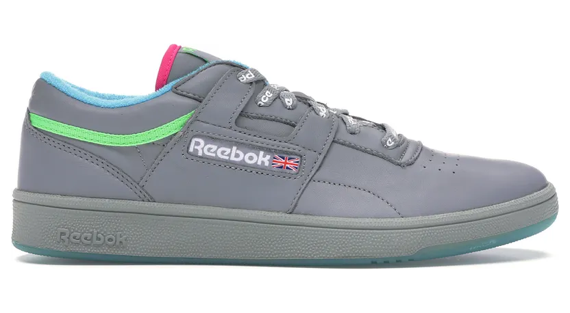 Reebok Club Workout Grey Grey/Neon Green-Neon Blue-Neon Pink (Other Brands Reebok)