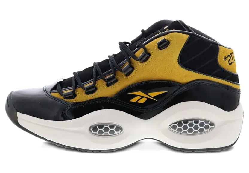 Reebok Question Mid “BAIT x Peanuts – Black Boldly Yellow” (GW1405)