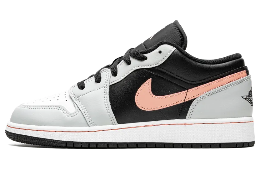 Jordan 1 Low Black Grey Pink (GS) (553560-062)