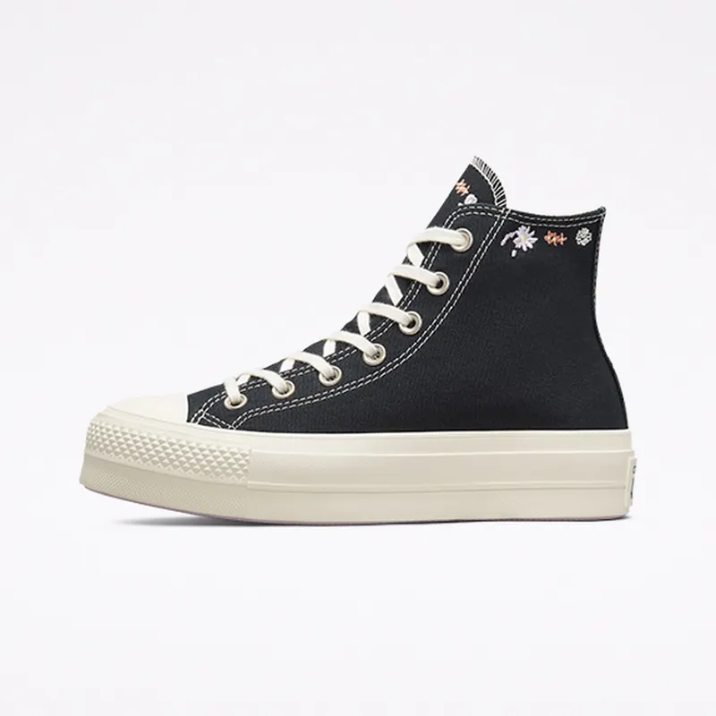 Converse Chuck Taylor All Star Lift Platform Embroidered Floral Black/multi/egret (A01592C)