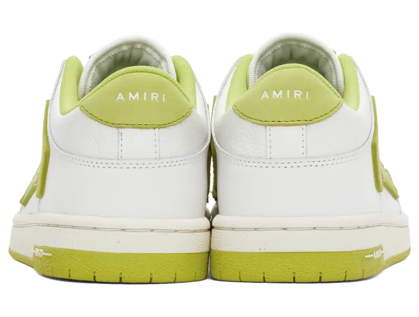 AMIRI Green & White Low Skel Low-Top Sneakers (PF22MFS003-146) (2)