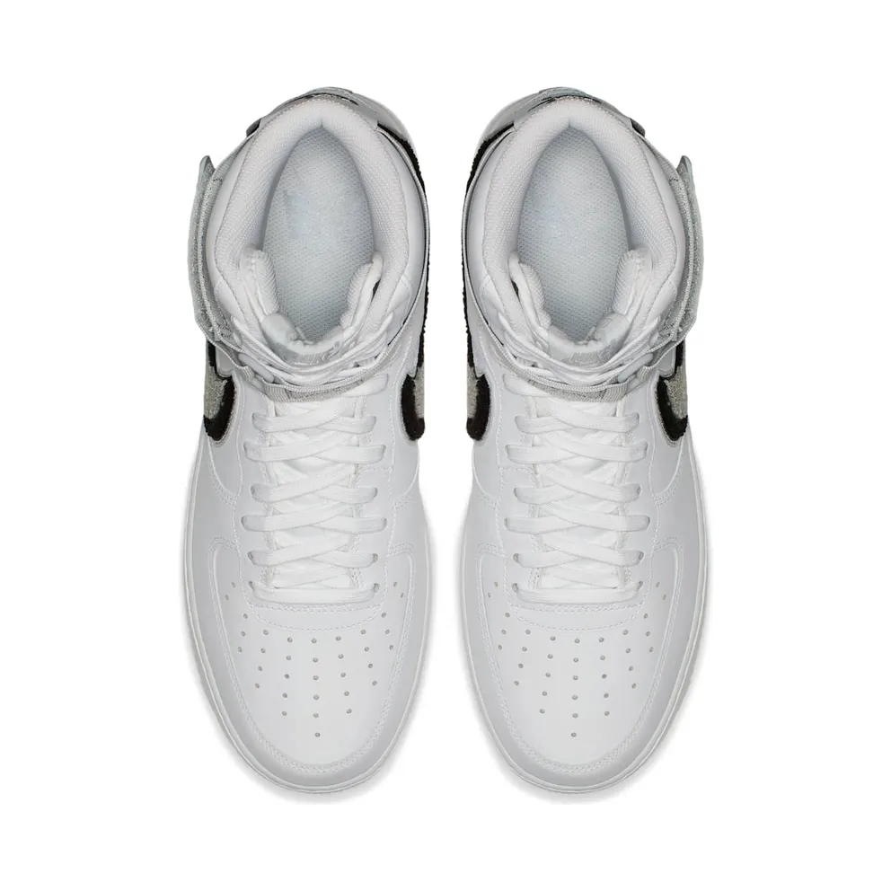 Nike Air Force 1 High 3D Chenille White Grey Black White/Wolf Grey-Pure Platinum-Black (806403-105)