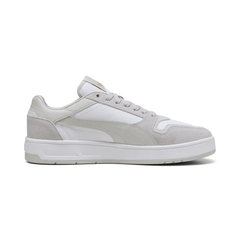 Puma Court Classic Suede “Puma White / Glacial Gray / Puma Gold” (400215_02)