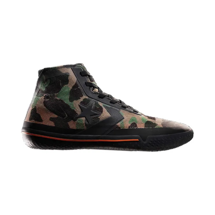 Converse All Star Pro BB ‘Camouflage’ Black/Bold Mandarin/Black (166450C)