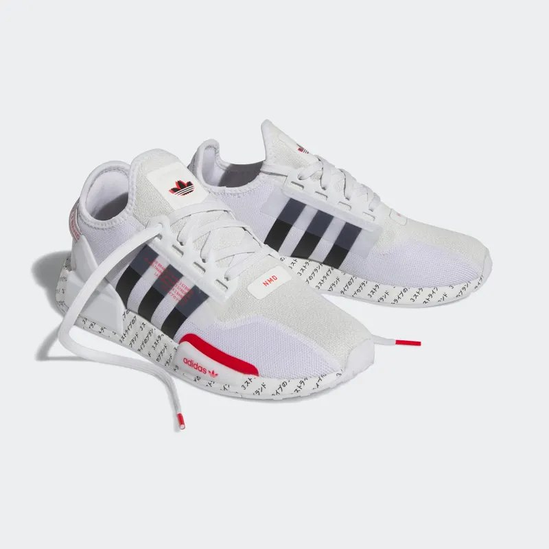 adidas NMD R1.V2 Cloud White Core Black Red (ID2853)