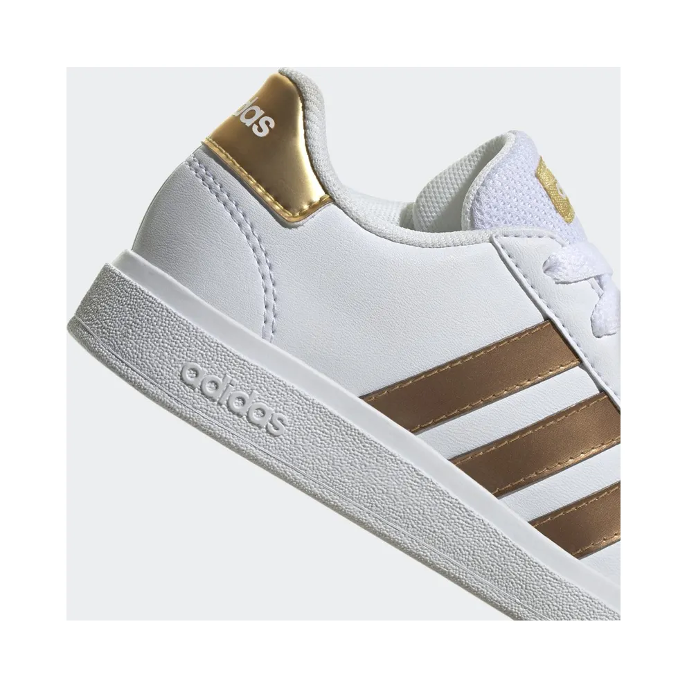 Adidas Grand Court Sustainable Lifestyle Tennis Lace Cloud White / Cloud White / Matte Gold (GY2578)