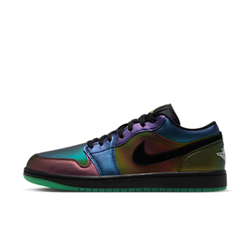 Air Jordan 1 Low – Space Jam – “Black / Action Green / Yellow Zest / Metallic Silver” (IX6375-001)