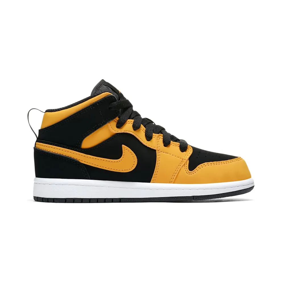 Jordan 1 Mid New Love 2017 (PS) Black/Varsity Maize-White (640734-071)