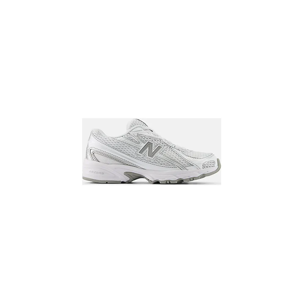 New Balance 740 Bungee Lace White Silver Metallic (PZ740WM)
