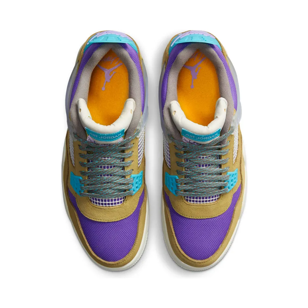 Air Jordan x Union 4 Desert Moss (2021) – “Desert Moss / Turquoise Blue / Dark Iris” (DJ5718-300)