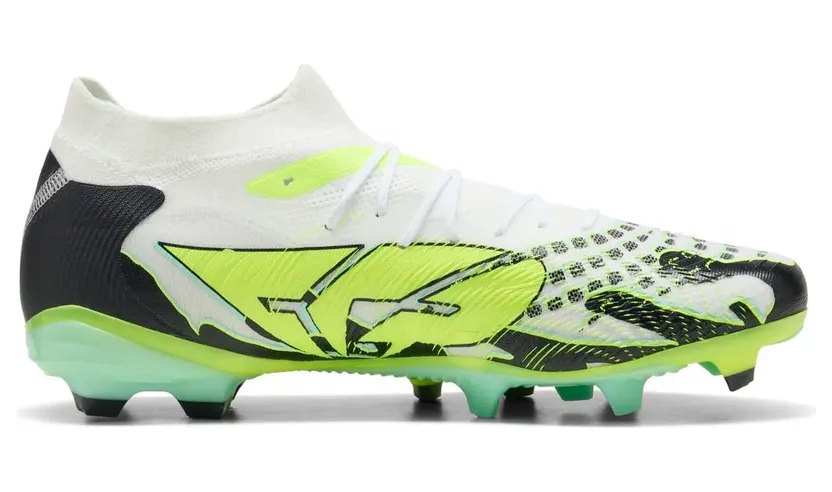 Puma Future 9 Match Creativity FG/AG Fußballschuhe 01 yellow alert/mint jelly/puma white/puma black 44.5 “Yellow ½ EU” (108951)