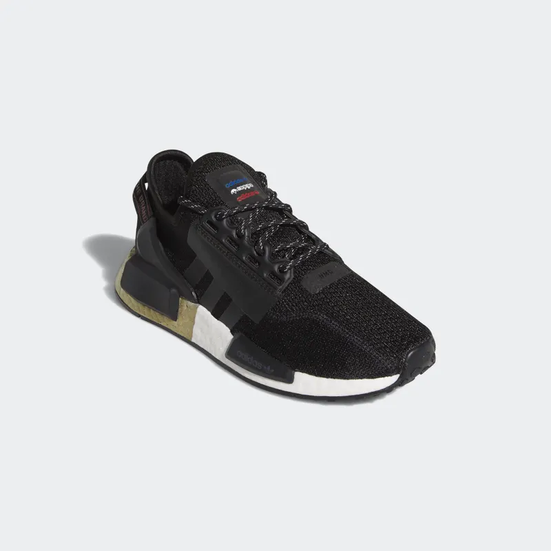 adidas NMD V2 Core Black Gold Metallic (Youth) (FW8048)