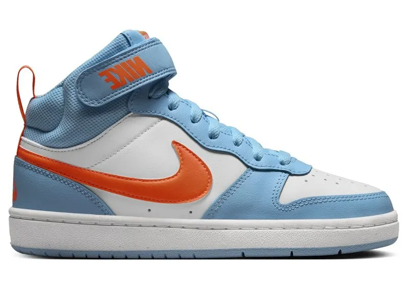 Nike Court Borough Mid 2 Aquarius Blue White Total Orange (HF4791-407)