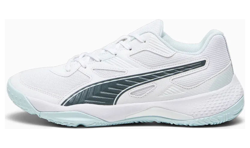 Puma Solarflash II indoorsportschoenen Wit/Blauw/Grijs (106882-08)