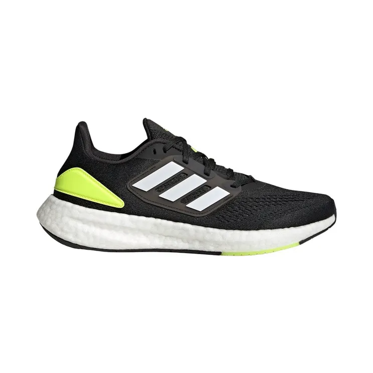 adidas Pureboost 22 Core Black Cloud White Solar Yellow (HQ1449)
