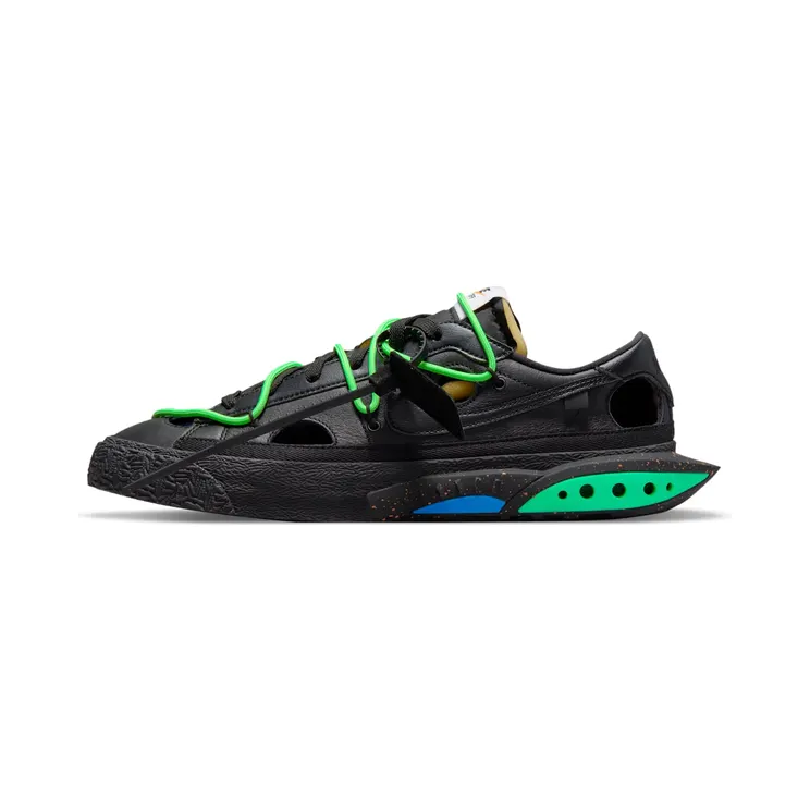 Nike Blazer Low Off-White “Black / Electro Green” (DH7863-001)