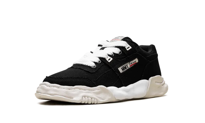 Maison Mihara Yasuhiro Parker OG Sole Cow Canvas Low “BLACK” (A08FW704-BLK)