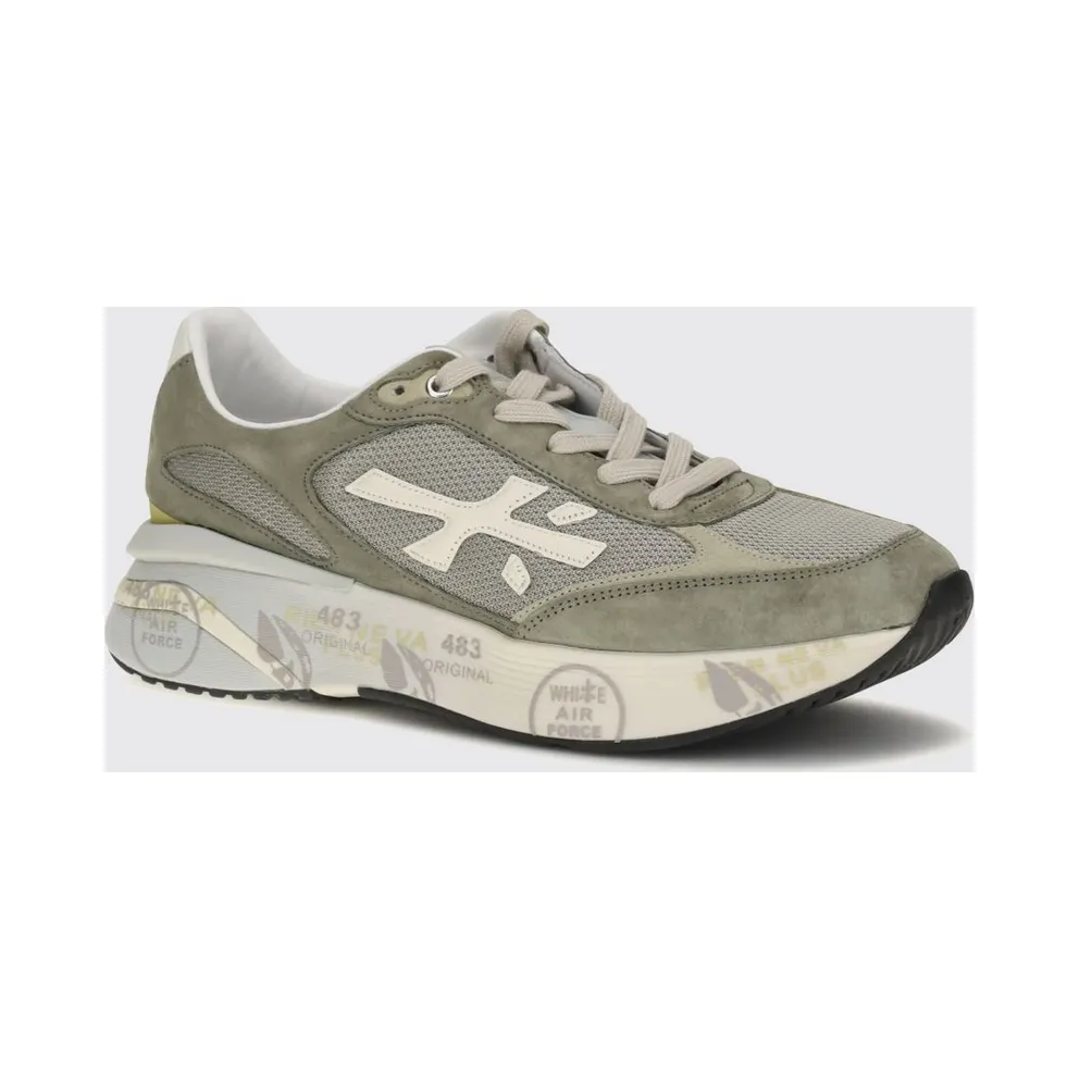 Premiata Moerund Suede and Nylon Olive (MOERUN8300)