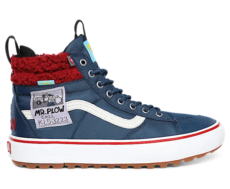 Vans The Simpsons x Sk8-Hi MTE 2.0 DX ‘Mr. Plow’ Navy (VN0A4P3I23V)