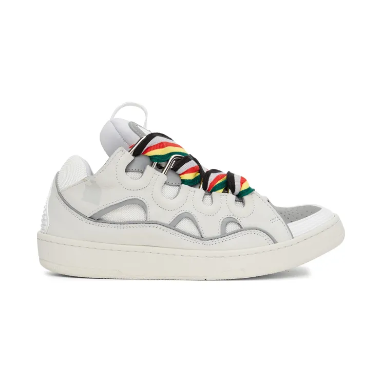 Lanvin Off-White & Grey Curb Sneakers (FM-SKRK11-REFL-P22)