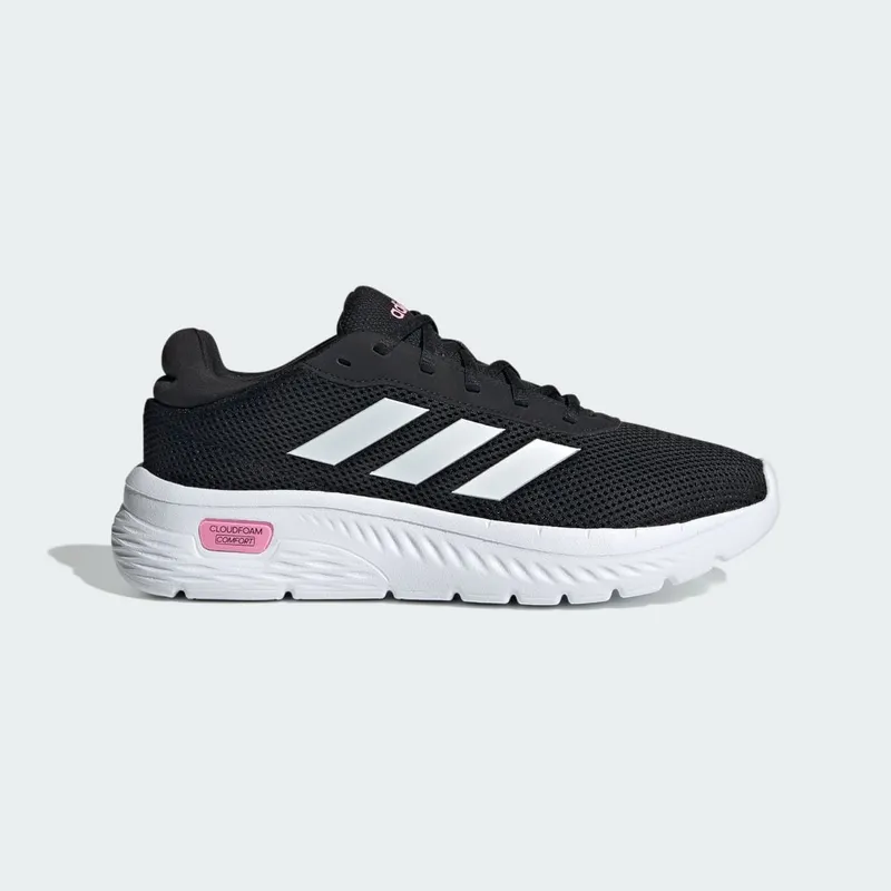 Adidas Cloudfoam Comfy Core Black / Cloud White / Bliss Pink (IH2974)