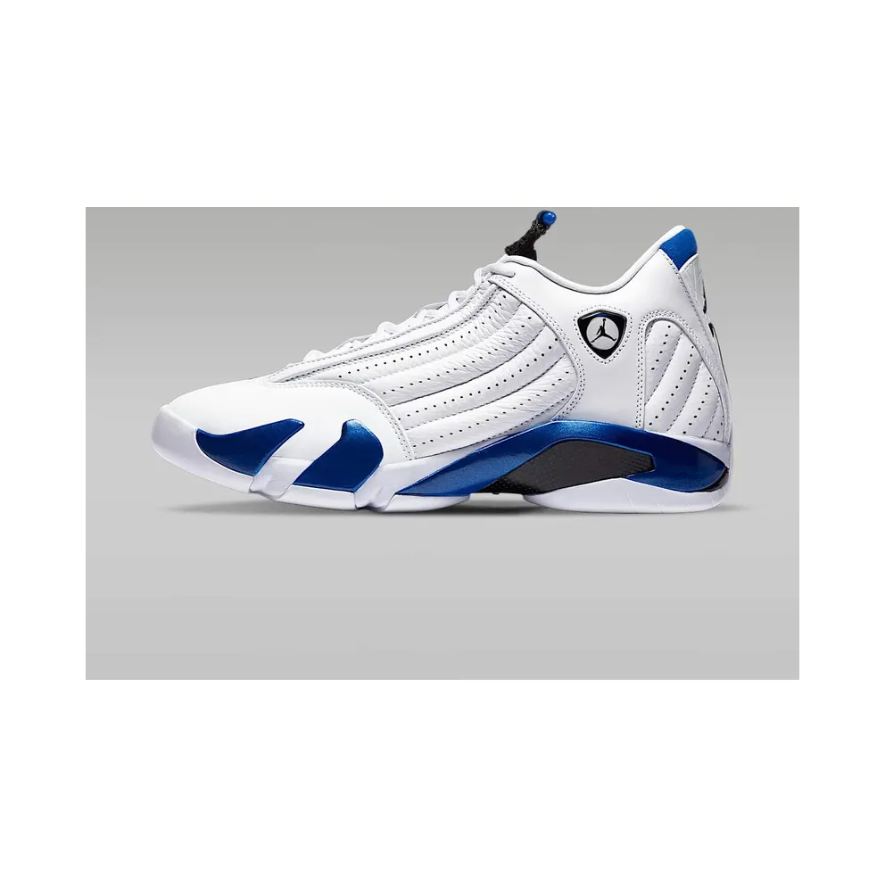 Jordan 14 Retro White Hyper Royal White/Black-Hyper Royal (487471-104)