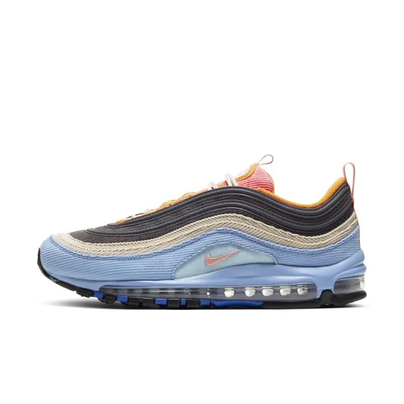 Nike Air Max 97 Corduroy Light Blue Light Blue/Pink/Brown-Sand (CQ7512-462)