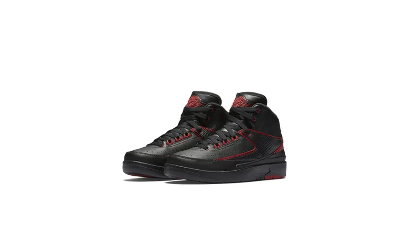 Jordan 2 Retro Alternate 87 (GS) Black/Varsity Red (834276-001)