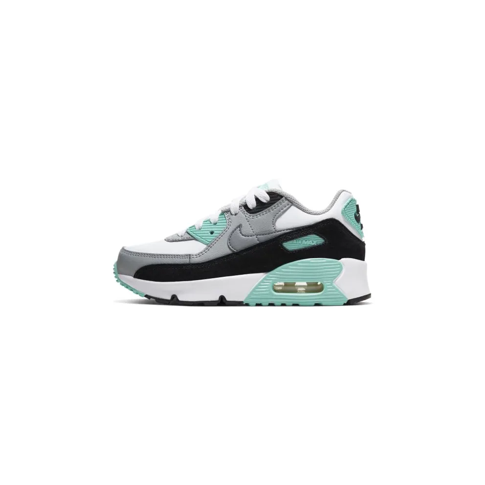 Nike Air Max 90 Hyper Turquoise (PS) White/Light Smoke Grey/Hyper Turquoise (CD6867-102)