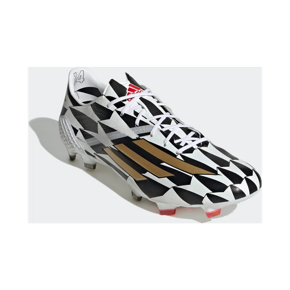 adidas F50 Adizero IV Firm Ground Football Boots Cloud White / Gold Metallic / Scarlet (GX3902)