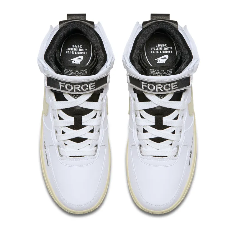 Nike Air Force 1 High Utility White Light Cream (W) White/Light Cream-Black-White (AJ7311-100)