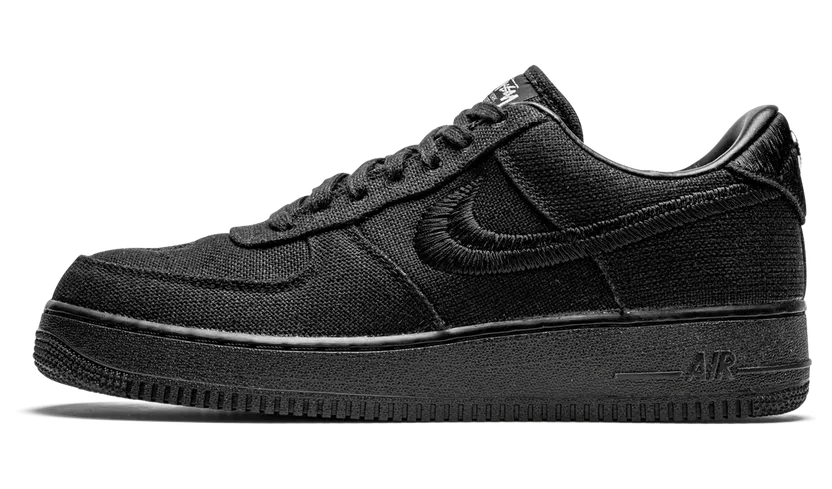 Nike Stussy x Air Force 1 Low ‘Triple Black’ Black/Black/Black (CZ9084-001)