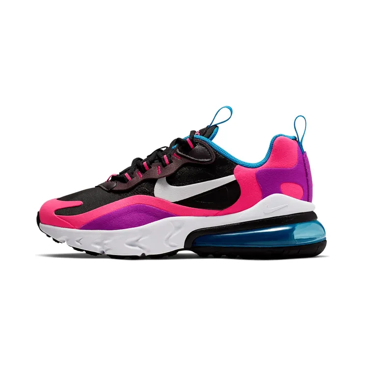 Nike Air Max 270 React ‘Hyper Pink’ (2019) “Black / Hyper Pink / Vivid Purple / White” (BQ0101-001)