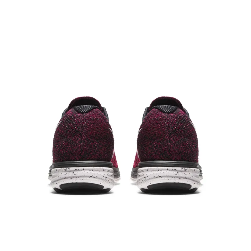 Nike  Flyknit Lunar3 Black Pink Orange (W) Black/White-Pink Pow-Total Orange (698182-002)