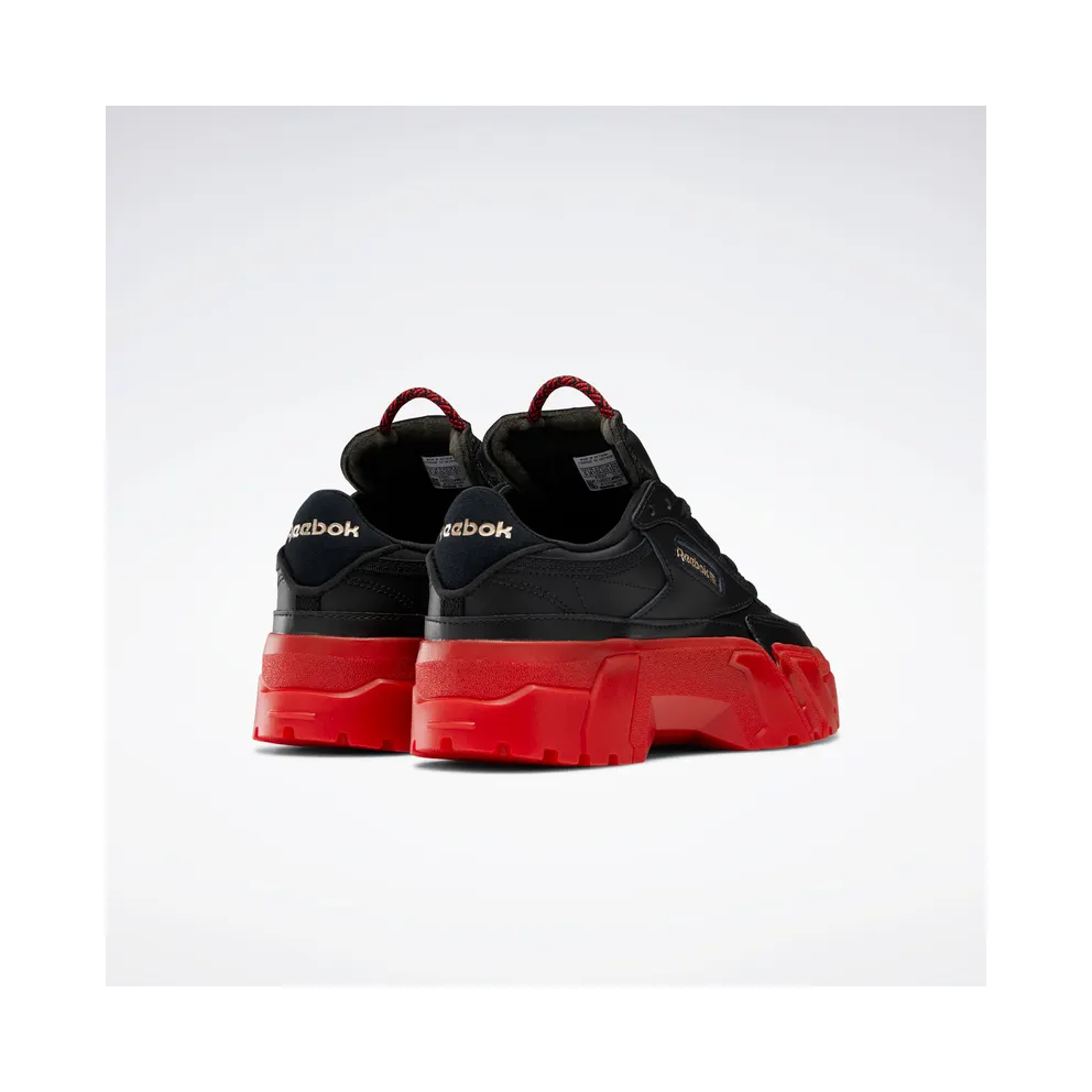 Reebok Cardi B Club C Shoes Core Black / Vector Red / Rose Gold