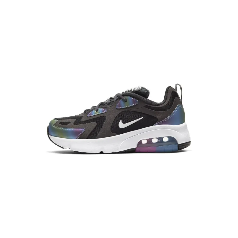 Nike Air Max 200 Bubble Pack Black (GS) Dark Smoke Grey/Black-White-White (CT9632-001)