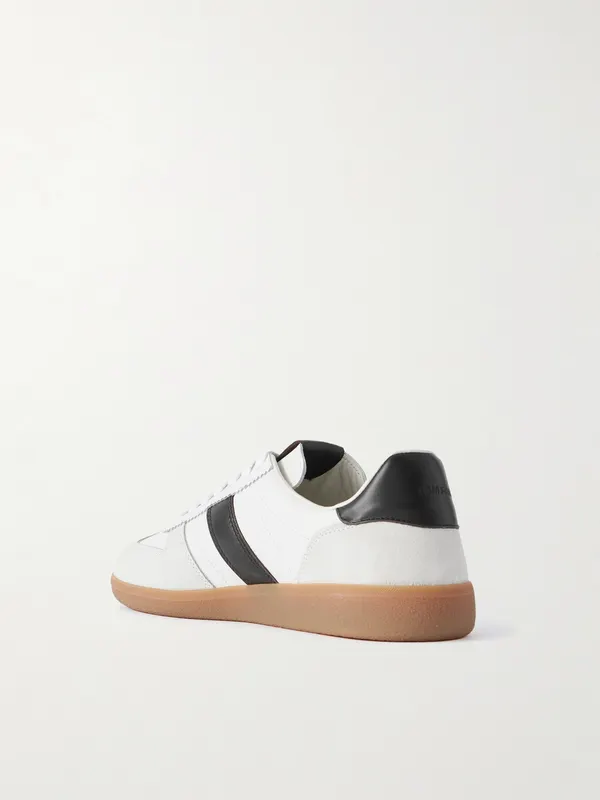 Tom Ford Archer Suede-Trimmed Leather Sneakers White (J1558-LCL457N) (4)
