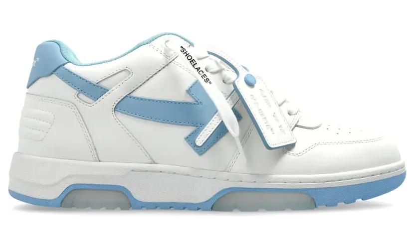 Off-White Out Of Office leren “White” (OMIA189C99LEA0190140)