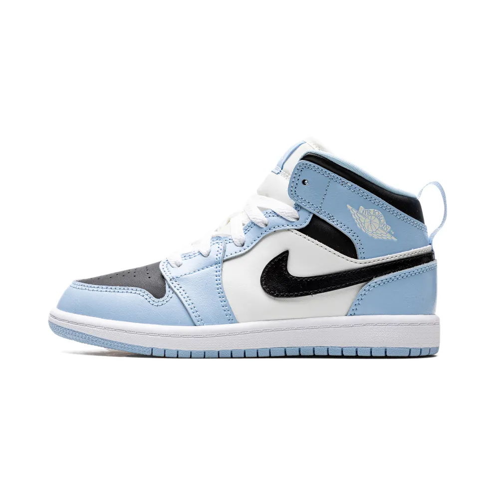 Jordan 1 Mid Younger Kids’ Blue (640737-401)