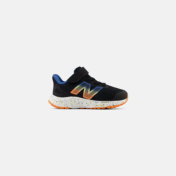 New Balance Fresh Foam Arishi v4 Bungee Lace Black Blaze Orange Blue Agate (IAARIBS4)