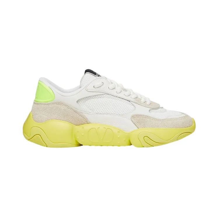 Valentino Garavani Bubbleback White Ice Neon Yellow (XY2S0F08KNZU87)