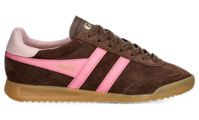 Gola Torpedo sneakers met vlakken en logo-print – Bruin (CLB761TK2)