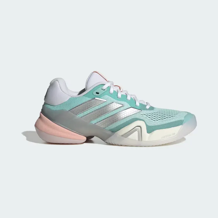adidas Barricade 14 Tennis “Semi Flash Aqua / Silver Metallic / Blush Pink” (JR1766)