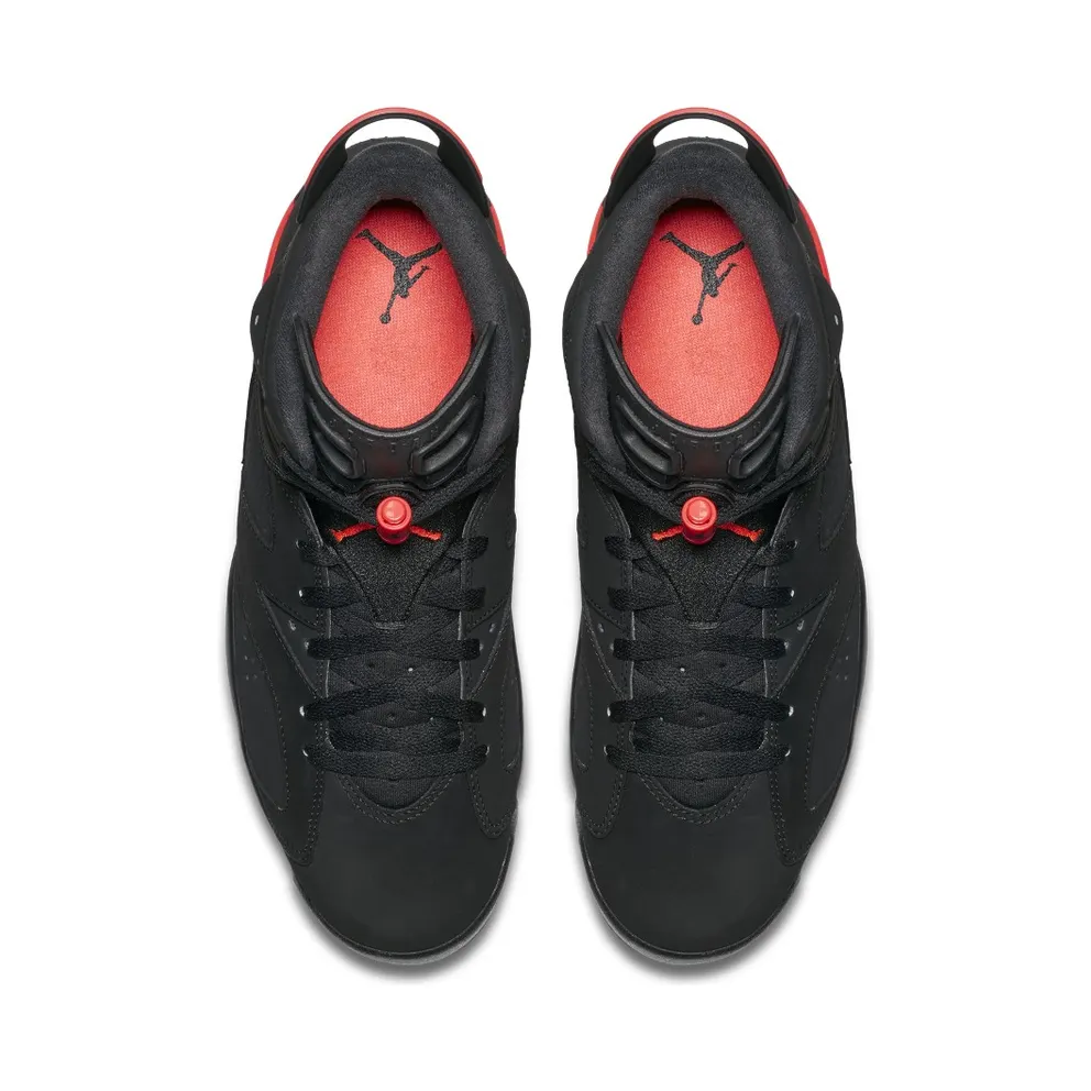 Air Jordan Nike AJ 6 VI Retro Infrared Black (JUMPMAN) (2014) (384664-023)