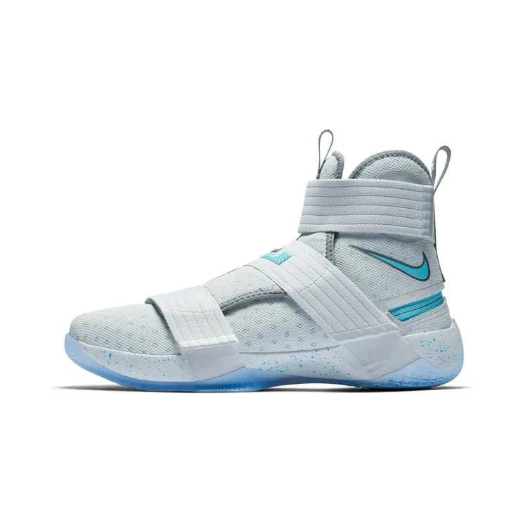 LeBron Soldier 10 “FLYEASE” Pure Platinum/Cool Grey-White-Vivid Sky (917338-040)